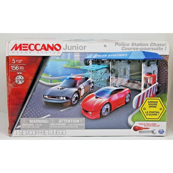 Meccano Junior Police Station Chase Course 16107 Complete 156Pcs 5+ - Picture 1 of 2